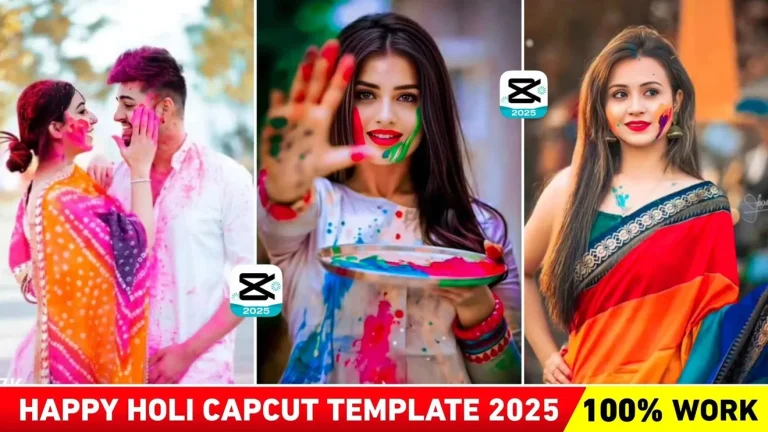 Holi capcut template
